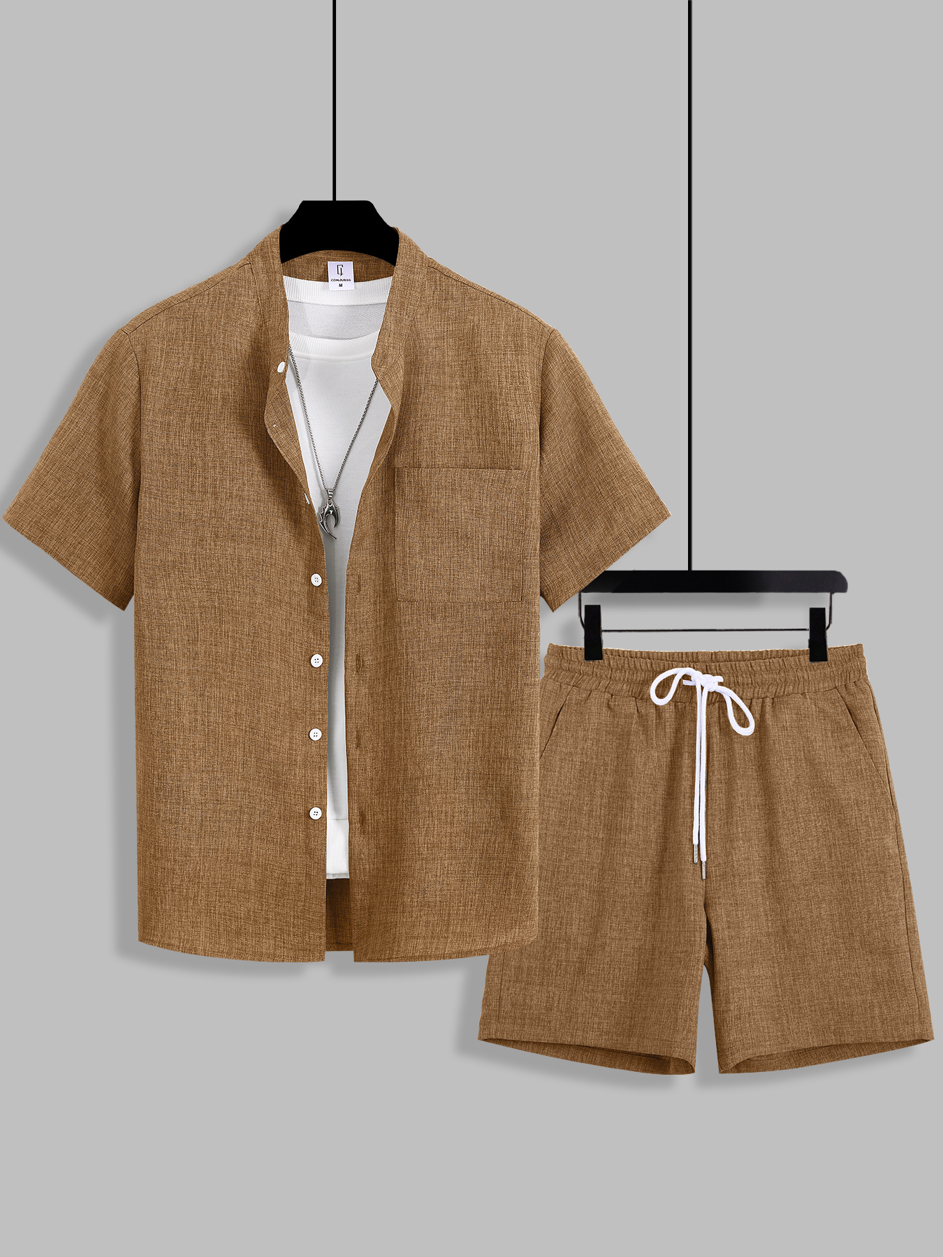 Summer Clothing Types - Summer Men's Cotton Linen Texture Stand