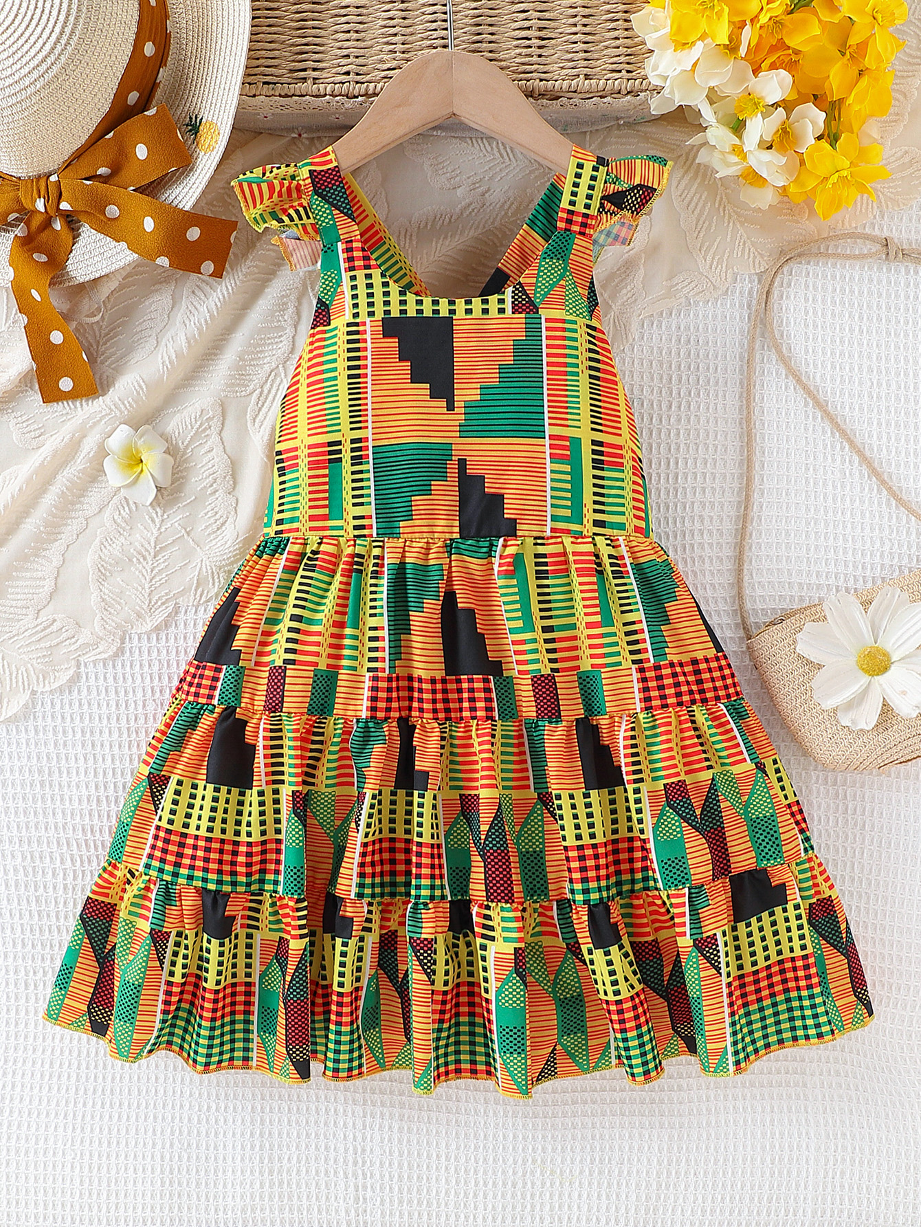 Summer Clothing Girls - Girls summer African bohemian style flying