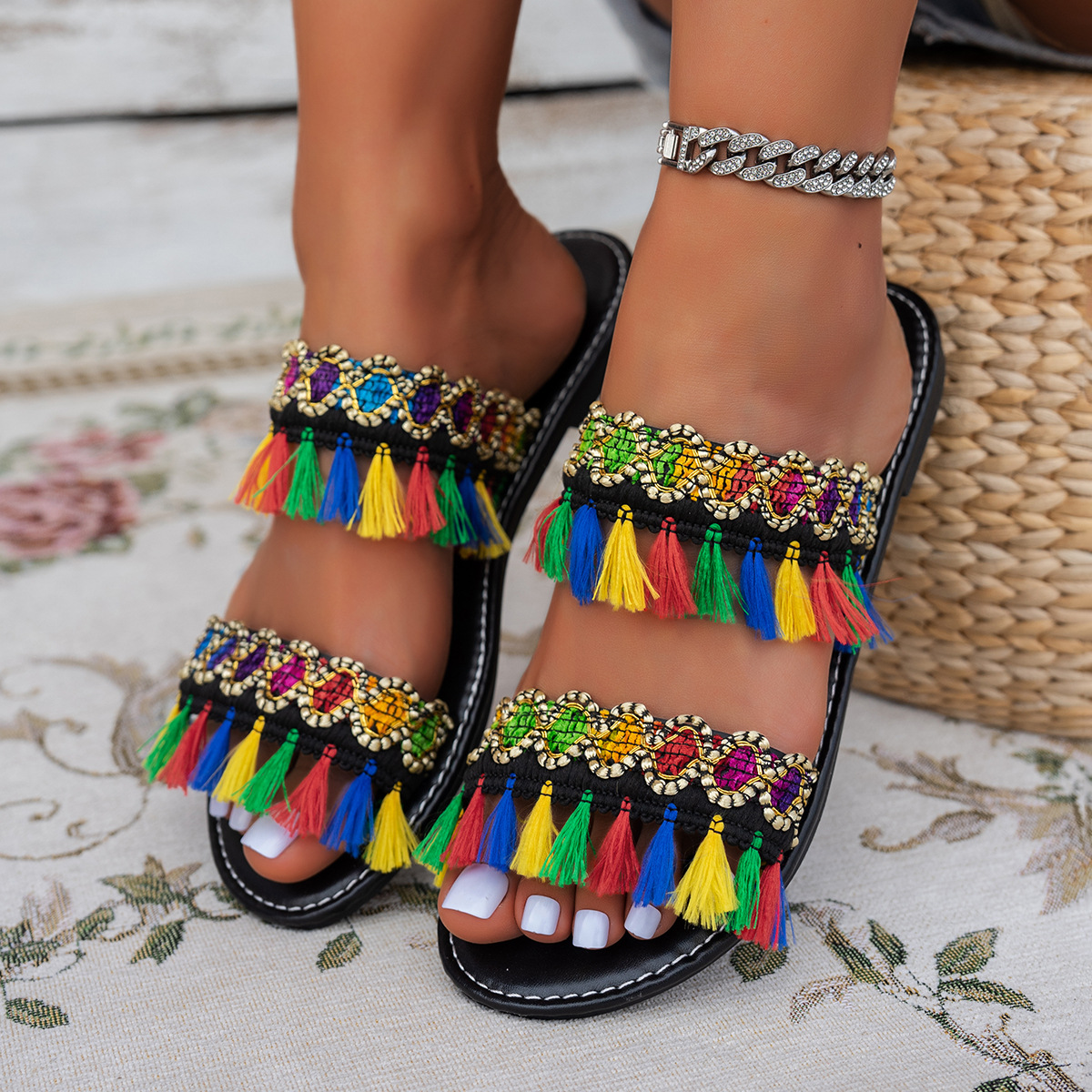 Summer Clothing Fabric - 2025 New Women Slippers Casual Comfortable