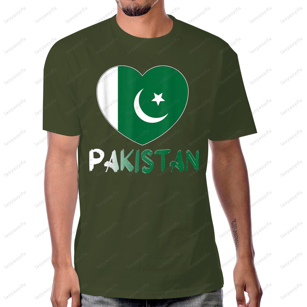 Pakistan Flag Heart Graphic Pr – Summer Clothing Pakistan recenzja i cena