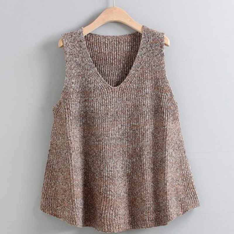 Loose Sweater Vest for Women F – Summer Clothing Young Women recenzja i cena