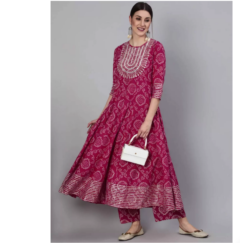 Indian Pure Cotton Rose Red Pr – Summer Clothing Pakistan recenzja i cena