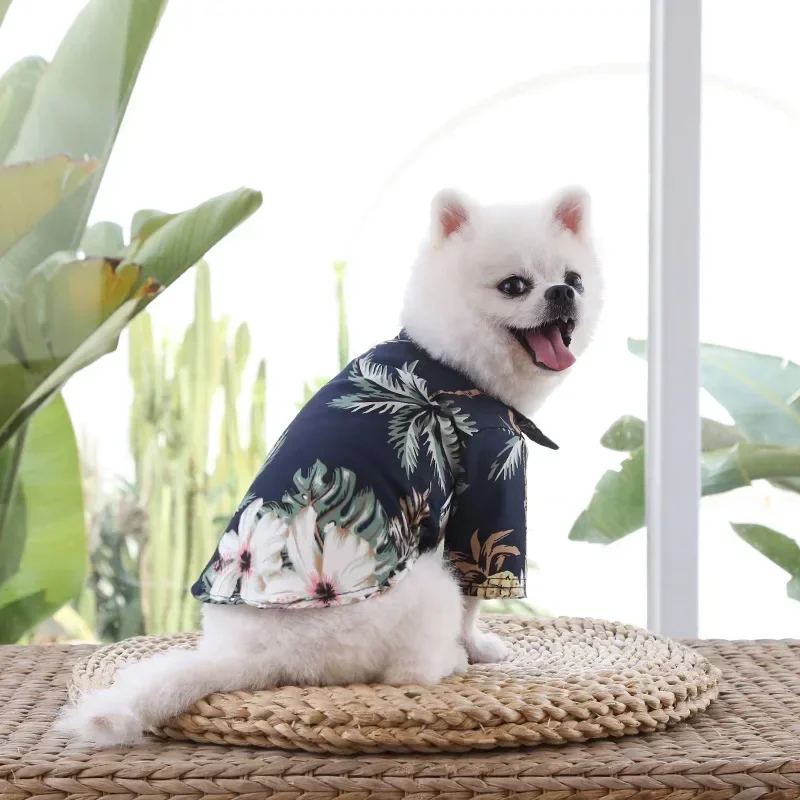 Hawaiian Style Pet Dog Clothe  – Summer Clothing In French recenzja i cena
