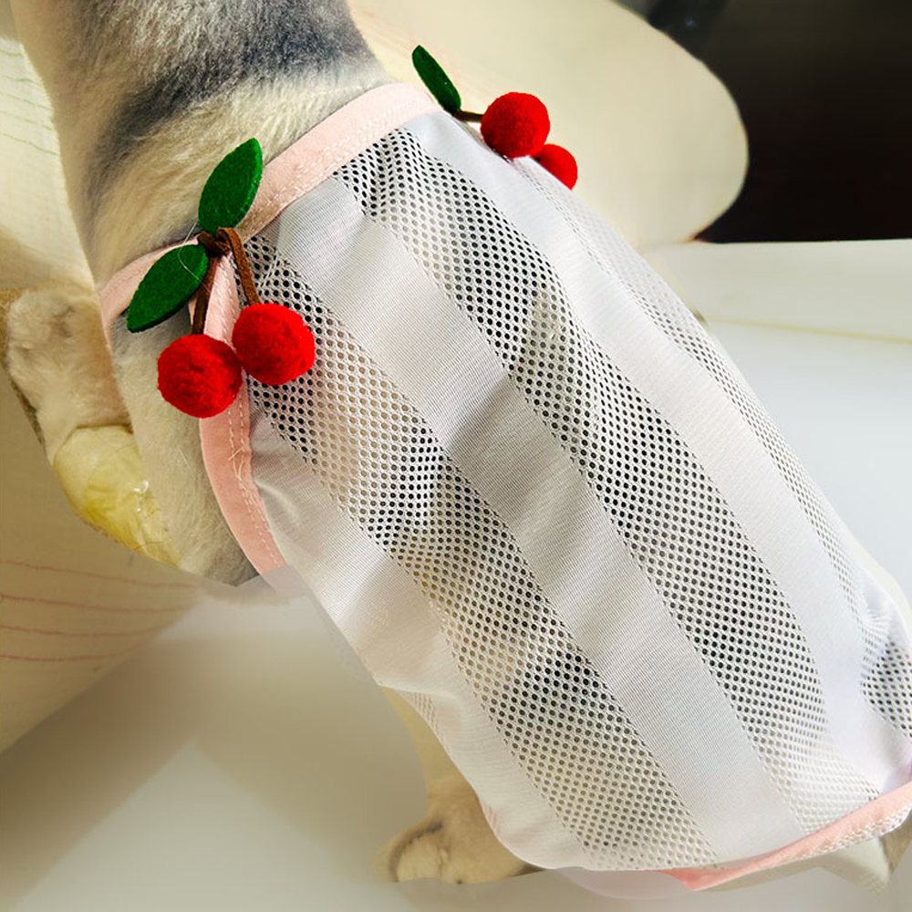 Breathable Cute Pet Dog Clothe – Summer Clothing In French recenzja i cena