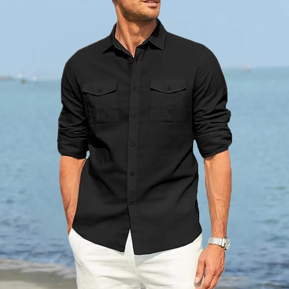 Autumn New Men's Pure Color Sh – Summer Quilt recenzja i cena
