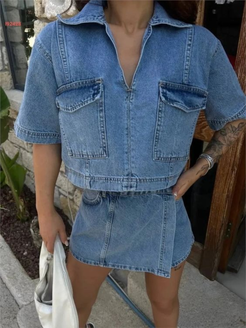 Women's 2 Piece Denim Outfits  – Summer Quilt recenzja i cena