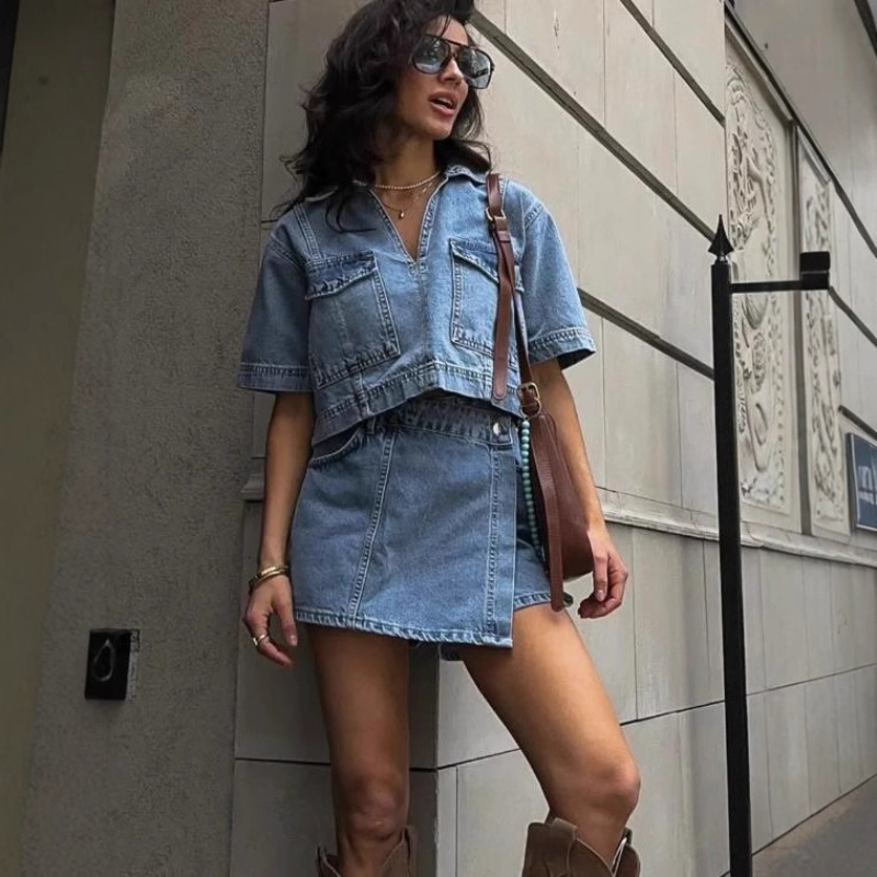Women's 2 Piece Denim Outfits  – Summer Quilt recenzja i cena