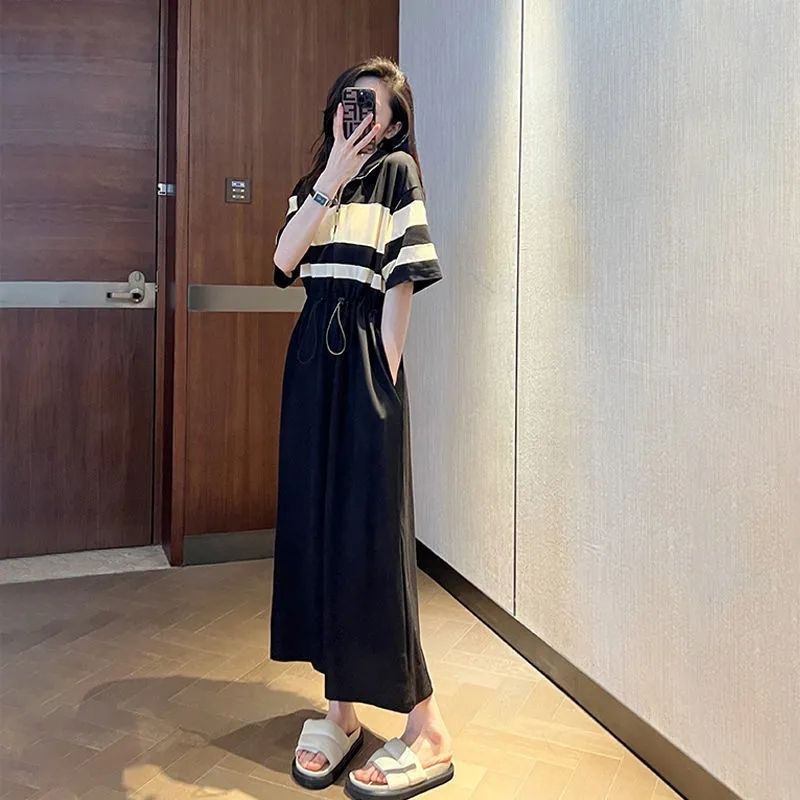 Fashion Lapel Zipper Shirring  – Summer Clothing Young Women recenzja i cena