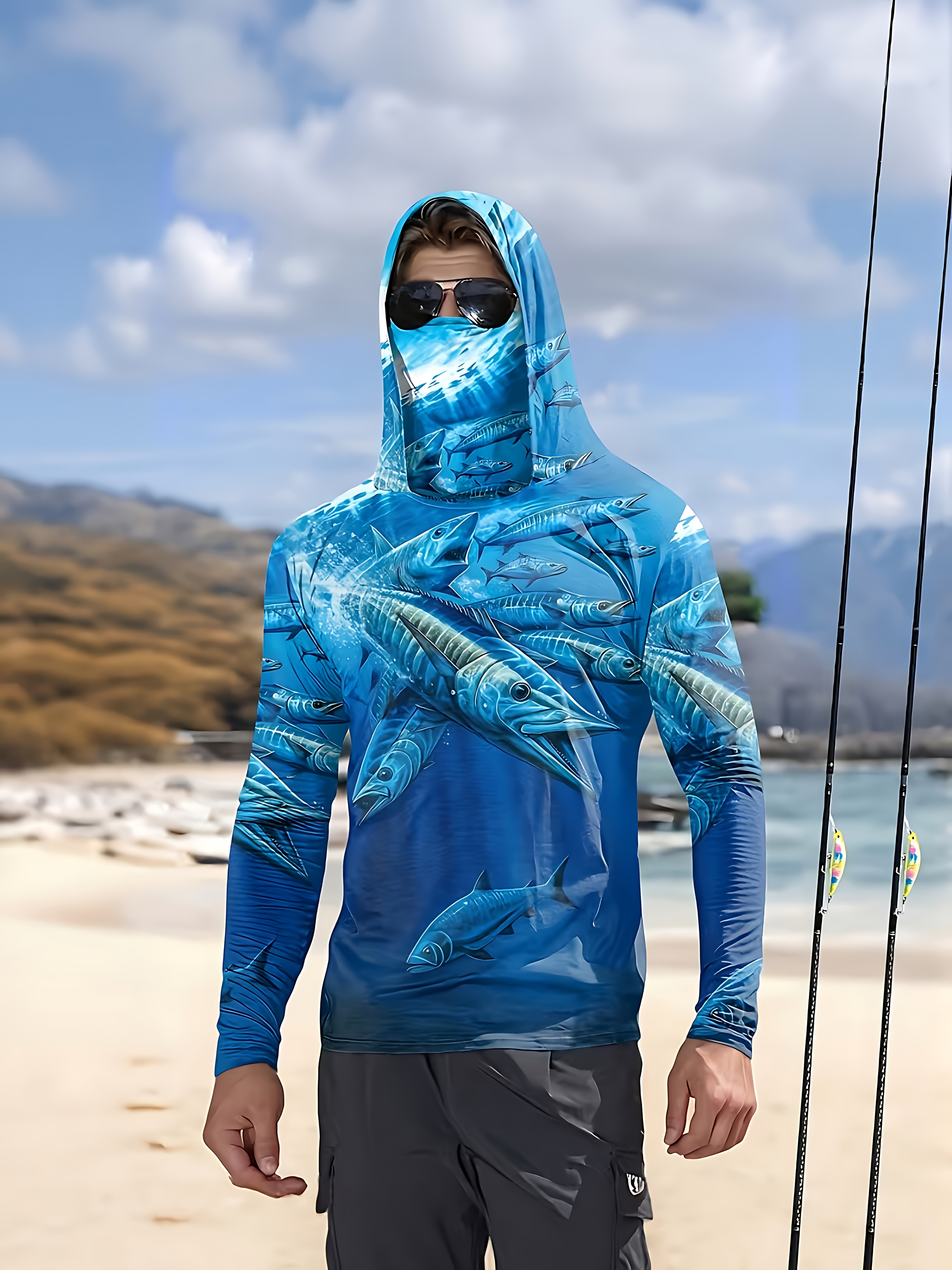Fishing Shirt Hooded Men Fishi – Summer Clothing Types recenzja i cena