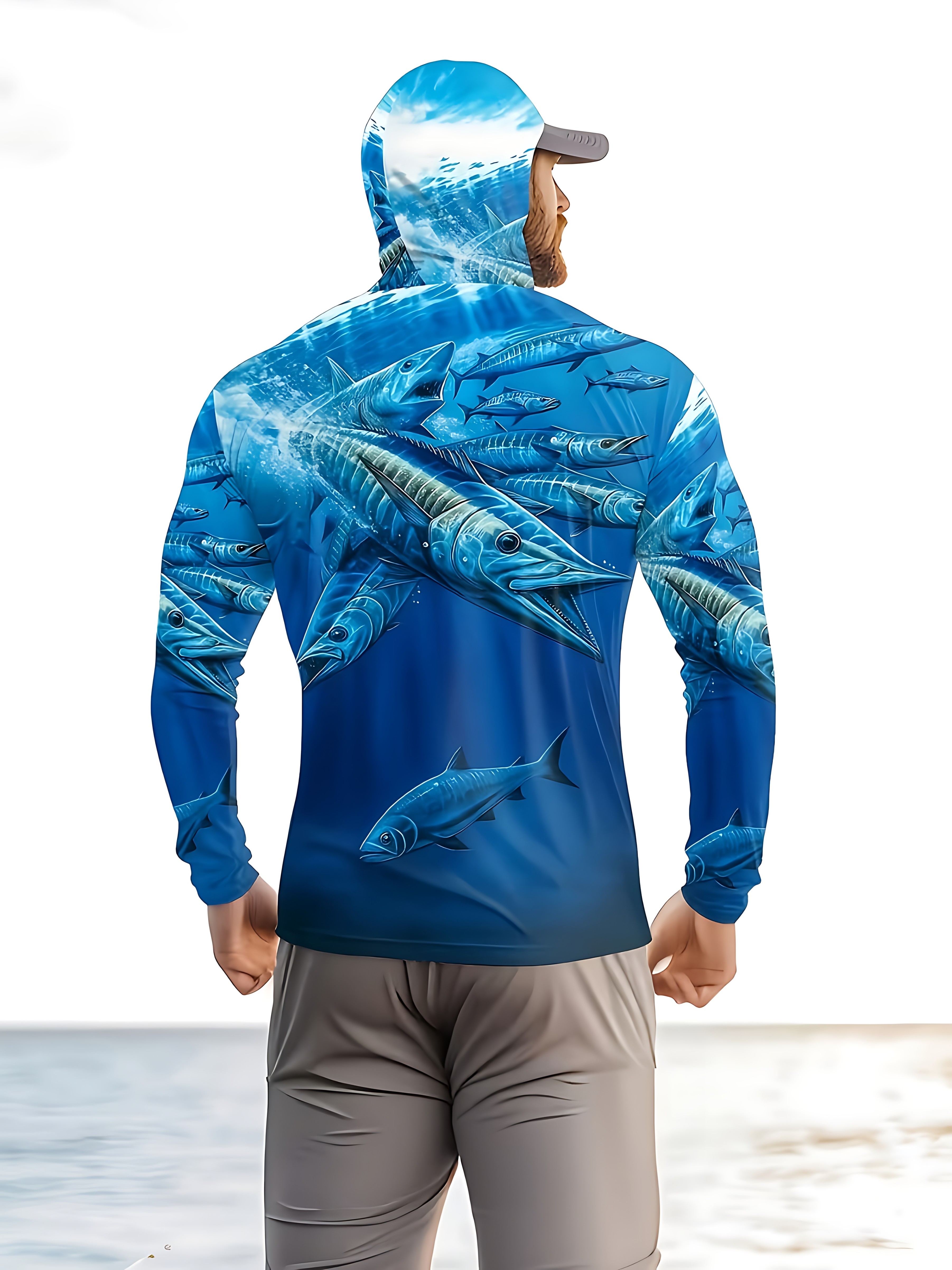 Fishing Shirt Hooded Men Fishi – Summer Clothing Types recenzja i cena