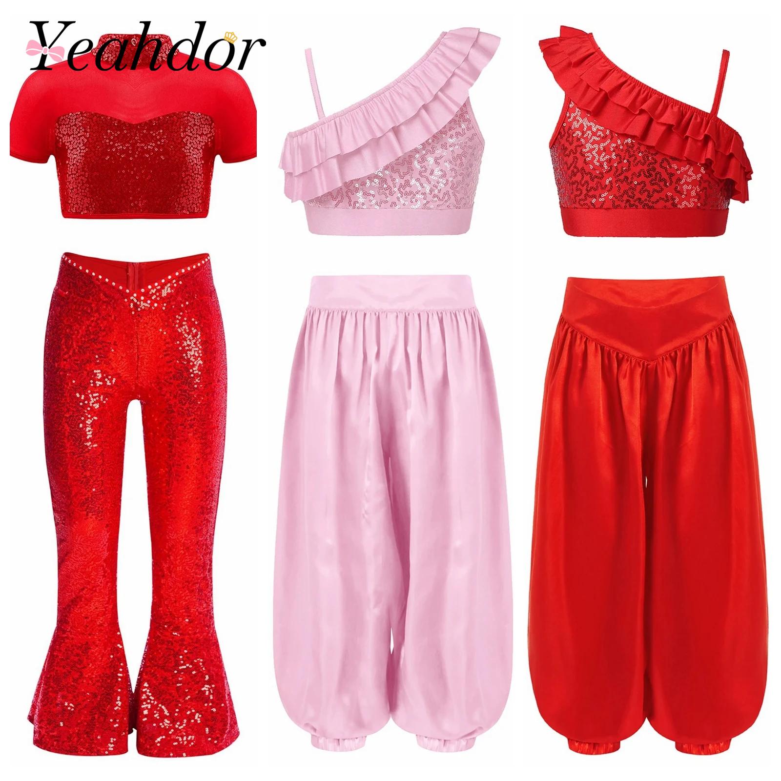 Children Shiny Sequins Dance C – Summer Clothing Girls recenzja i cena