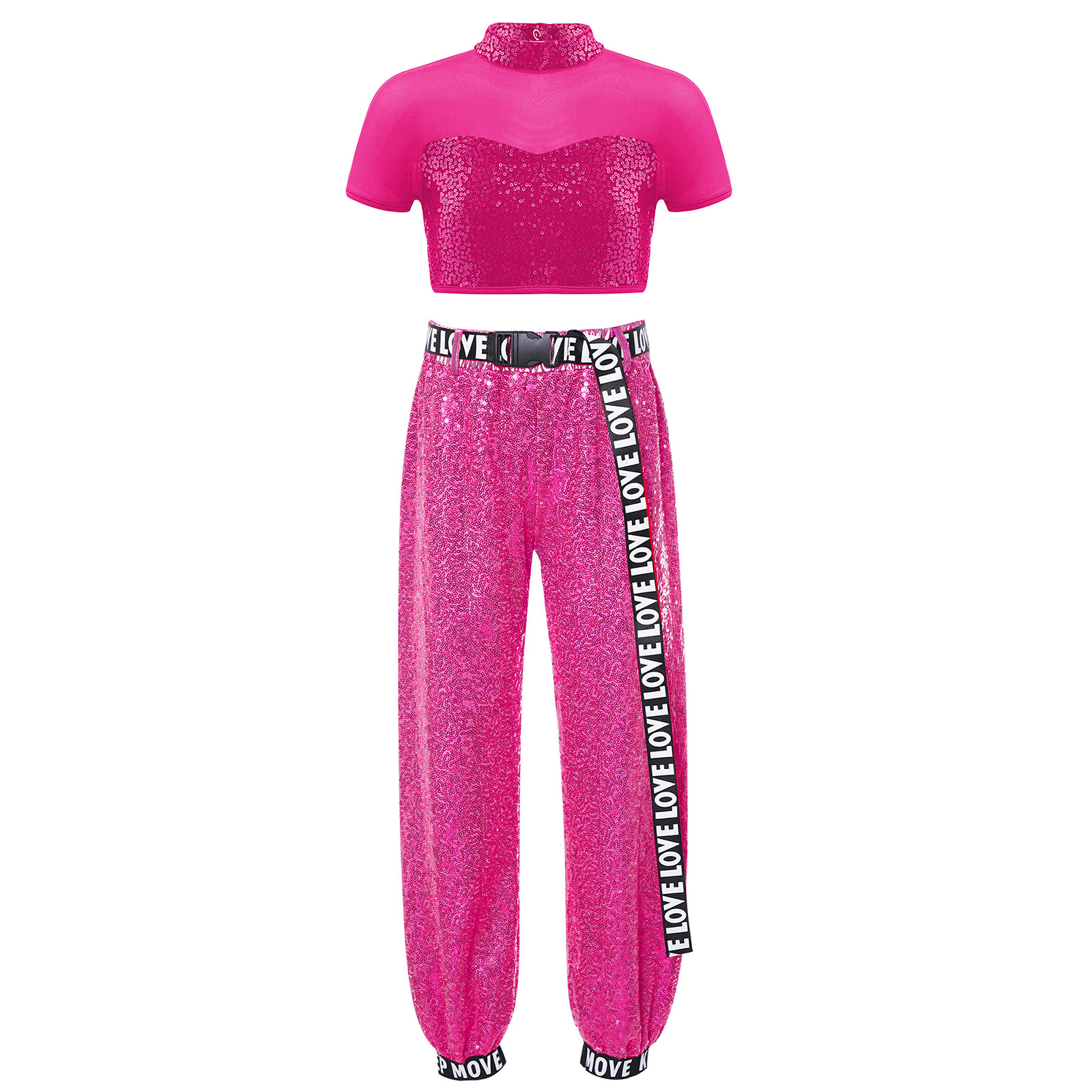 Children Shiny Sequins Dance C – Summer Clothing Girls recenzja i cena