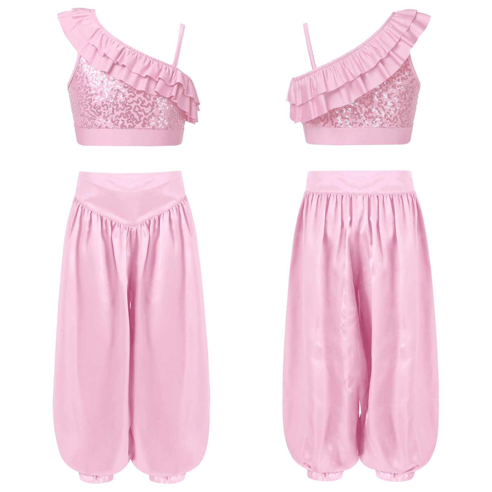 Children Shiny Sequins Dance C – Summer Clothing Girls recenzja i cena