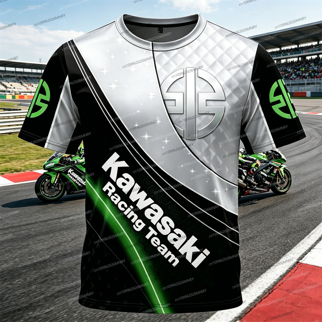 Men Oversized t-shirt Kawasaki – Summer Clothing Motorcycle recenzja i cena