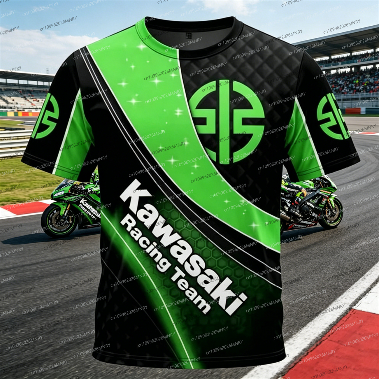 Men Oversized t-shirt Kawasaki – Summer Clothing Motorcycle recenzja i cena