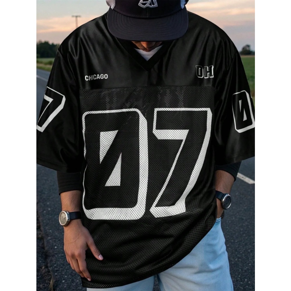 2026 Summer New Men's V-Neck T – Summer Clothes Fashion recenzja i cena