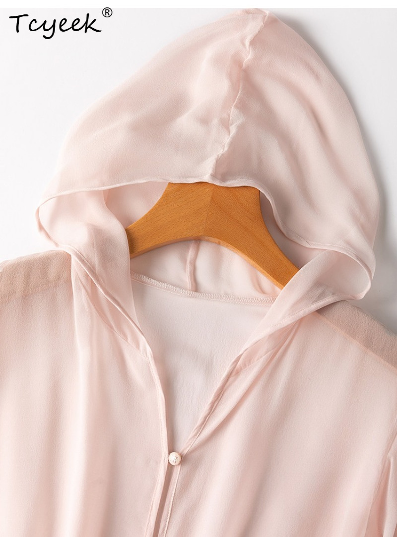 Tcyeek 100% Real Mulberry Silk – Summer Clothing recenzja i cena