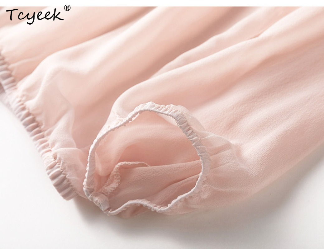 Tcyeek 100% Real Mulberry Silk – Summer Clothing recenzja i cena