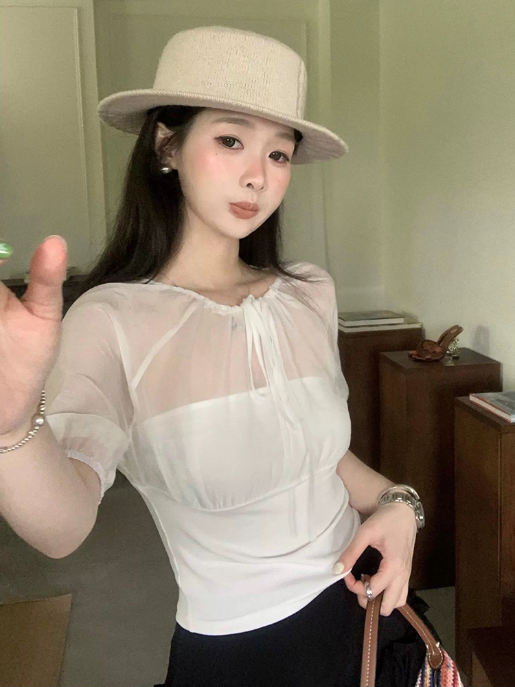 Mulberry Silk-Paneled Top with – Summer Clothing recenzja i cena