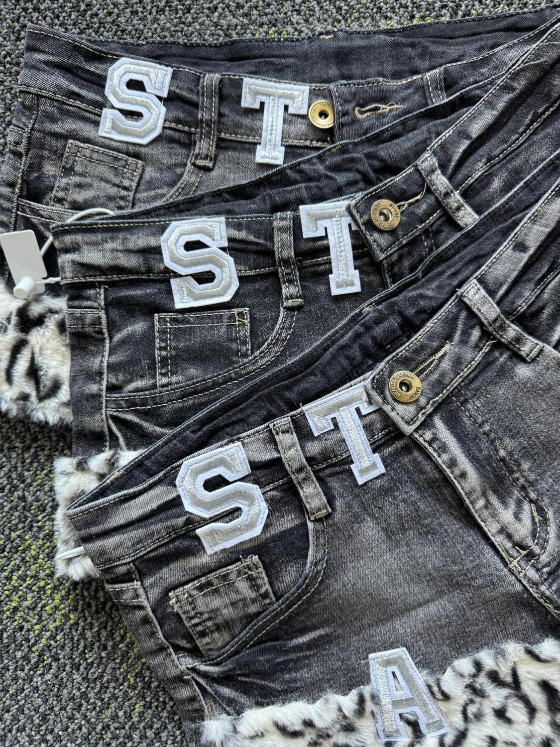 Y2k Embroidered Patch Denim Sh – Summer Clothing Girls recenzja i cena