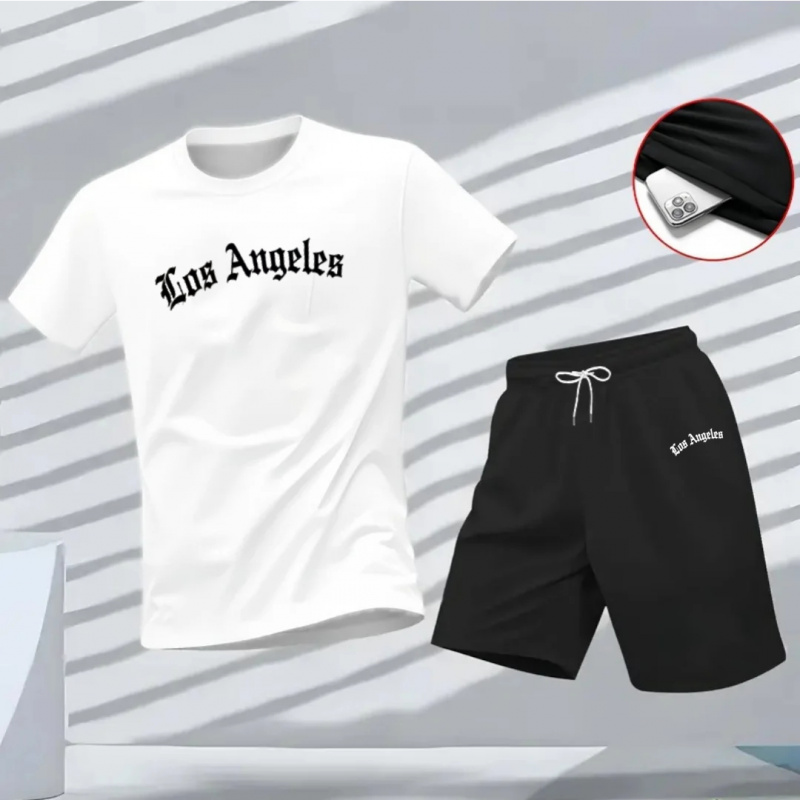 Men's Los Angeles Letter Print – Summer Quotes recenzja i cena