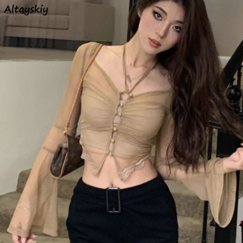 Sheer T-shirts for Women Hot G – Summer Clothing Young Women recenzja i cena