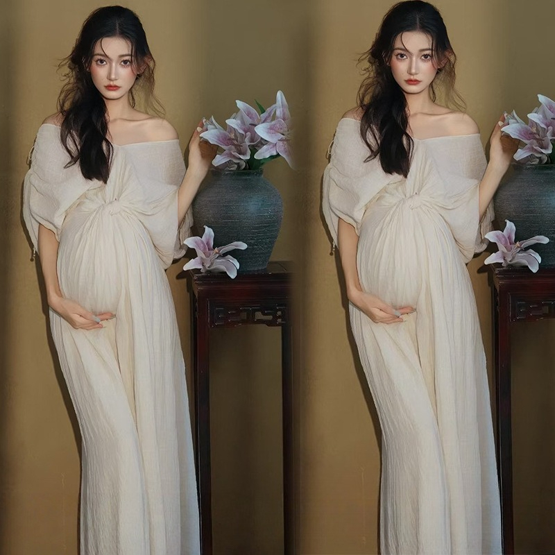 Women Maternity Photoshoot Fre – Summer Clothing In French recenzja i cena