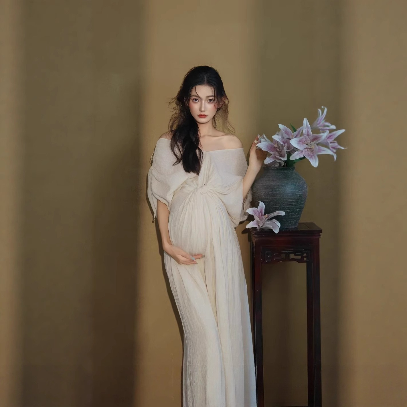 Women Maternity Photoshoot Fre – Summer Clothing In French recenzja i cena
