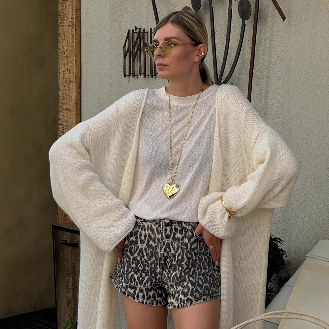 Solid Knitted Long Cardigan Wo – Summer Quilt recenzja i cena