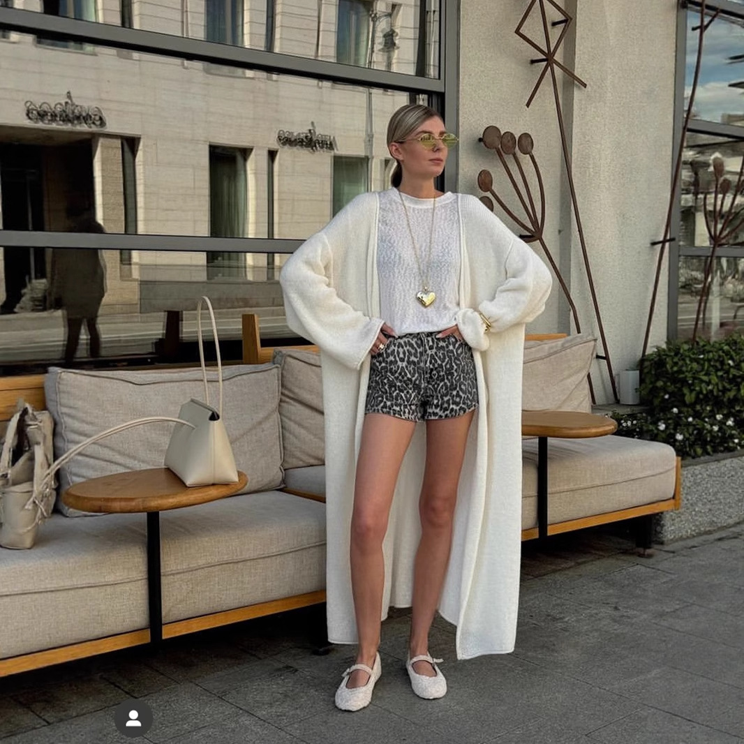Solid Knitted Long Cardigan Wo – Summer Quilt recenzja i cena