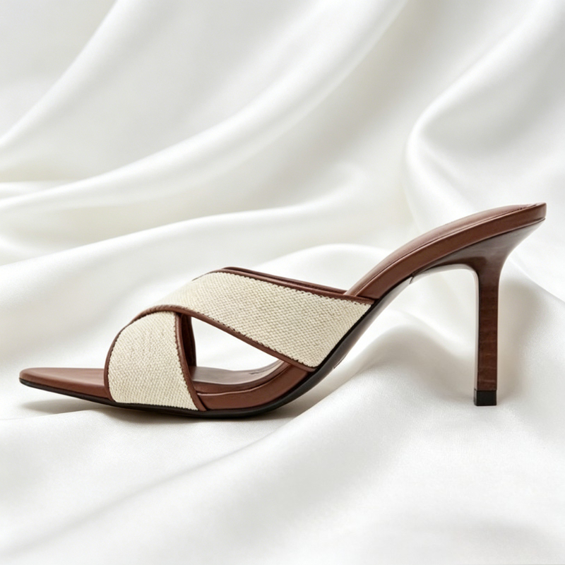Fashion Wide Cross-Tied Mule S – Summer Clothing Fabric recenzja i cena