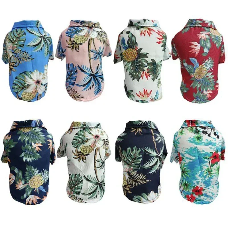 Hawaiian Style Pet Dog Clothe  – Summer Clothing In French recenzja i cena