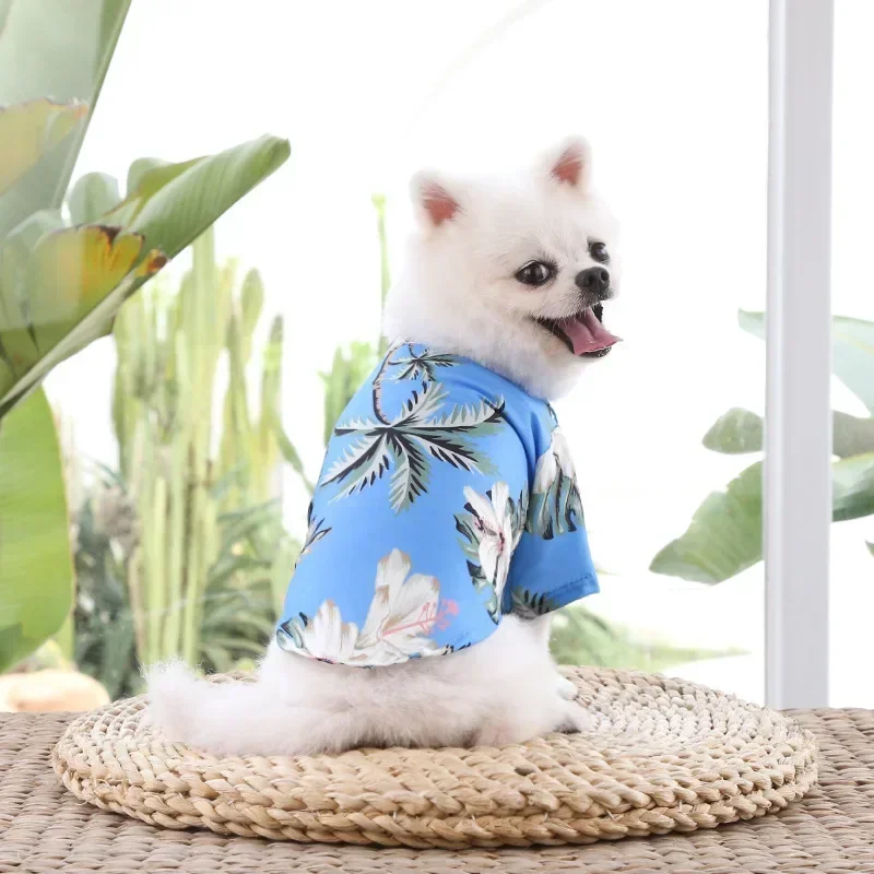 Hawaiian Style Pet Dog Clothe  – Summer Clothing In French recenzja i cena