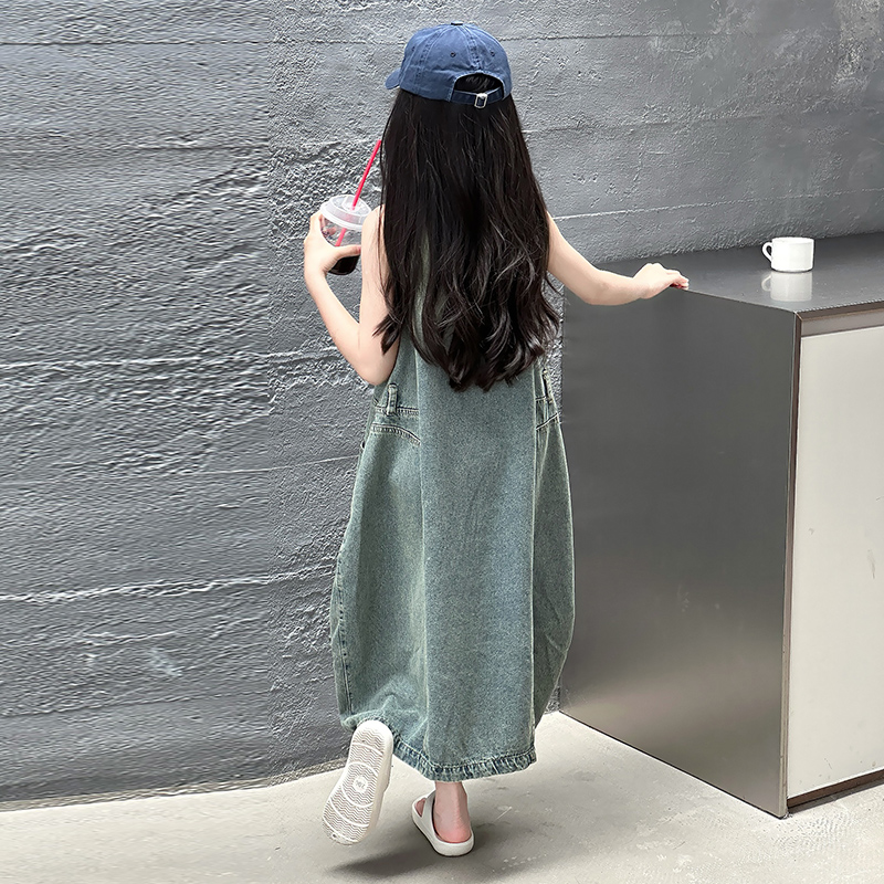 Vintage Blue Children Girls Hi – Summer Clothing Girls recenzja i cena