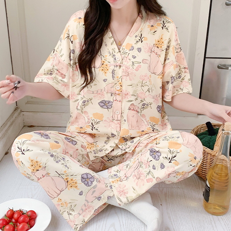 Women Pajamas Sets Spring Spri – Summer Clothing Young Women recenzja i cena