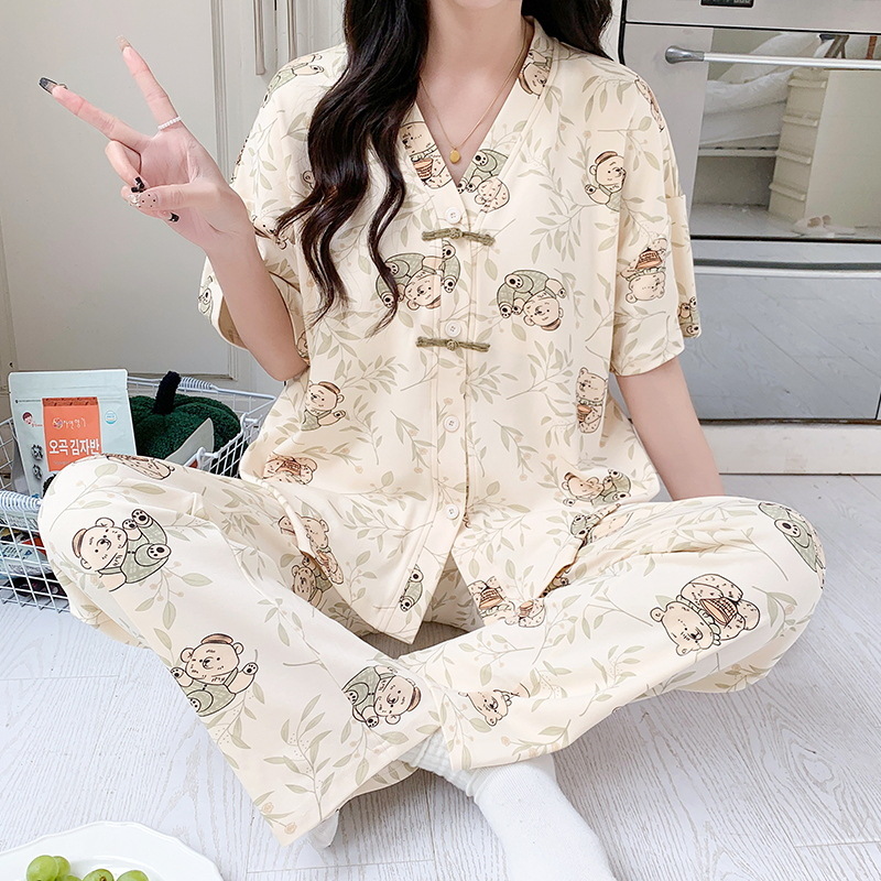 Women Pajamas Sets Spring Spri – Summer Clothing Young Women recenzja i cena