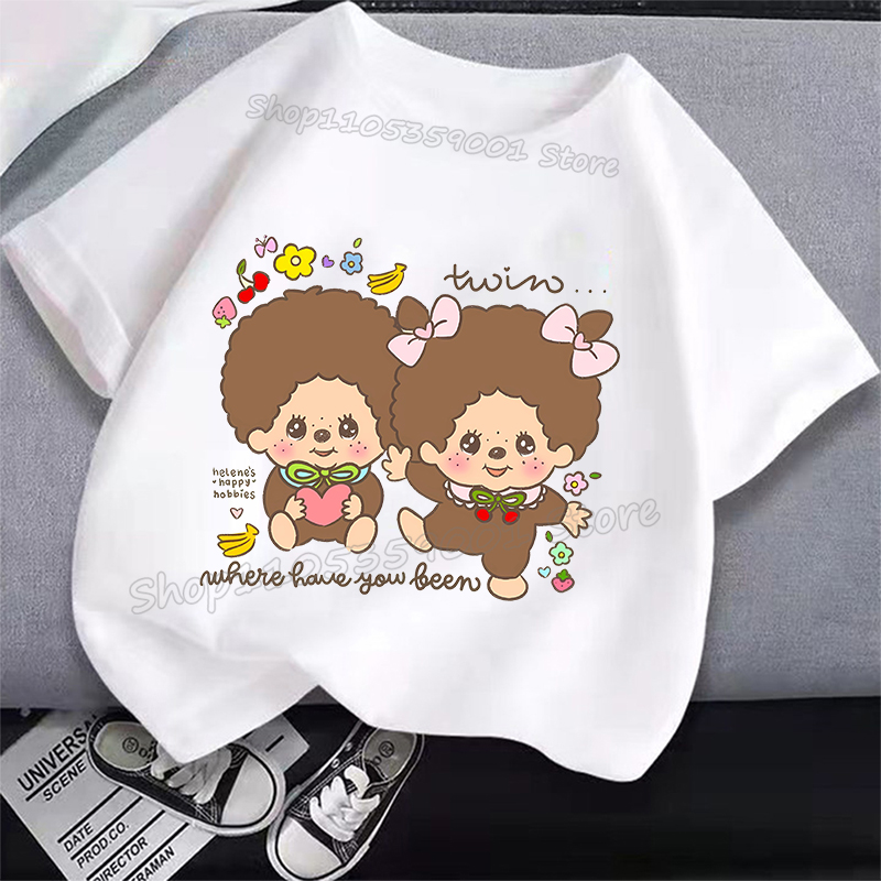 MONCHHICHI Short Sleeve T Shir – Summer Clothing Girls recenzja i cena