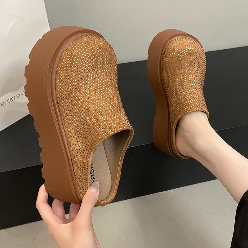 Mules Women's Shoes Wedge Casu – Summer Clothing Fabric recenzja i cena