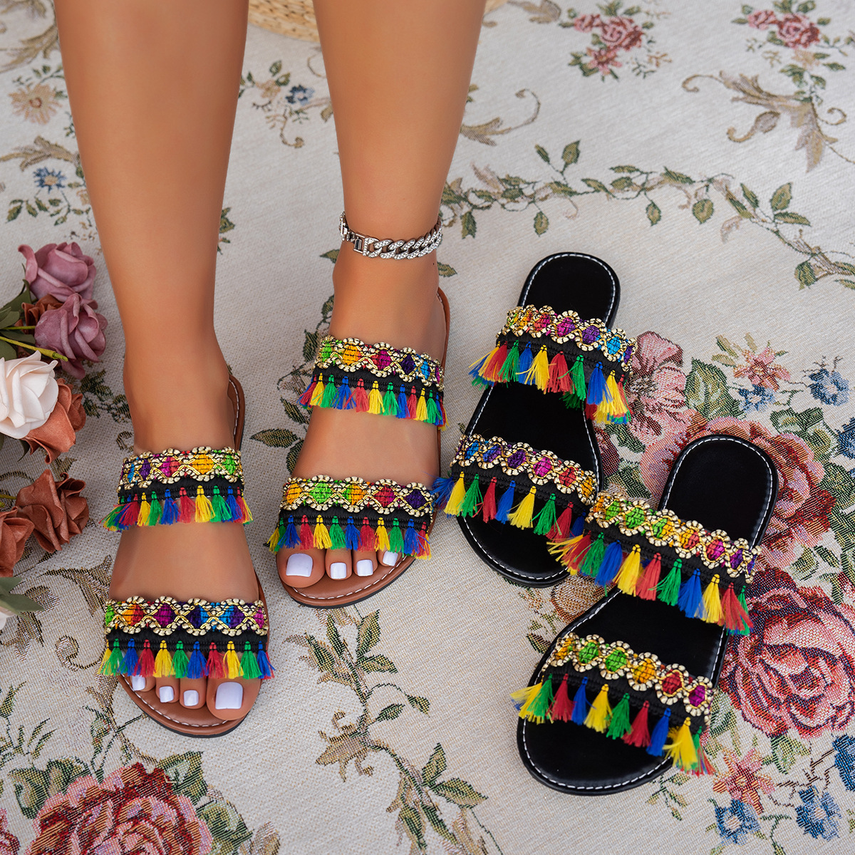 2025 New Women Slippers Casual – Summer Clothing Fabric recenzja i cena
