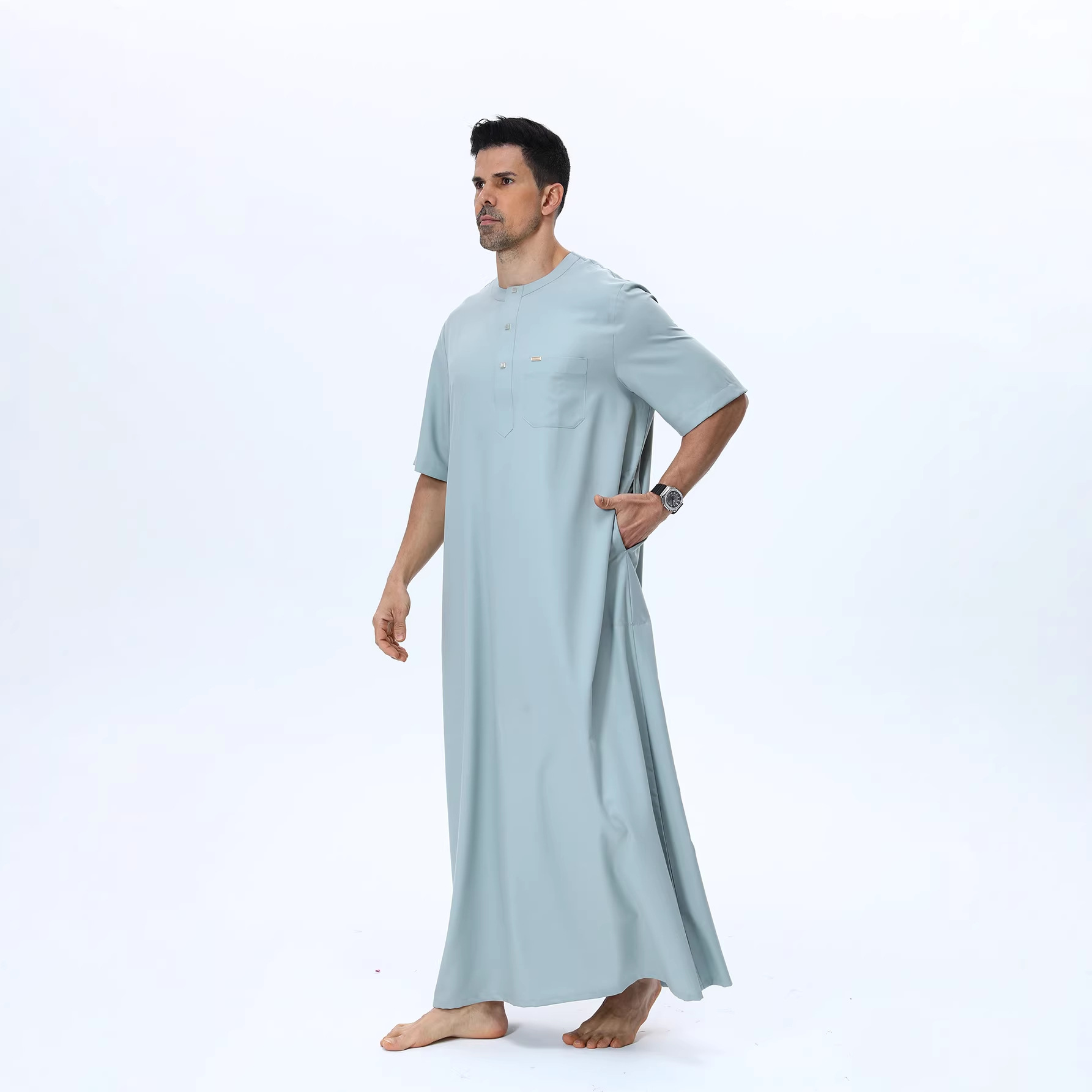 Muslim Men Abaya Kaftan Pakist – Summer Clothing Pakistan recenzja i cena