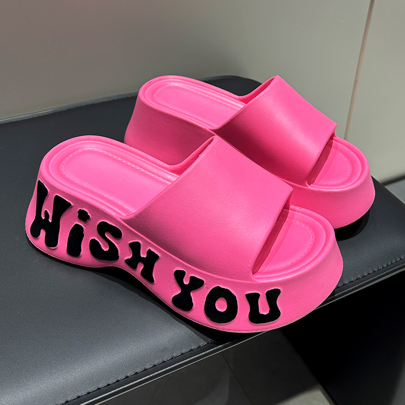 Letter Print Thick Sole Cloud  – Summer Quotes recenzja i cena