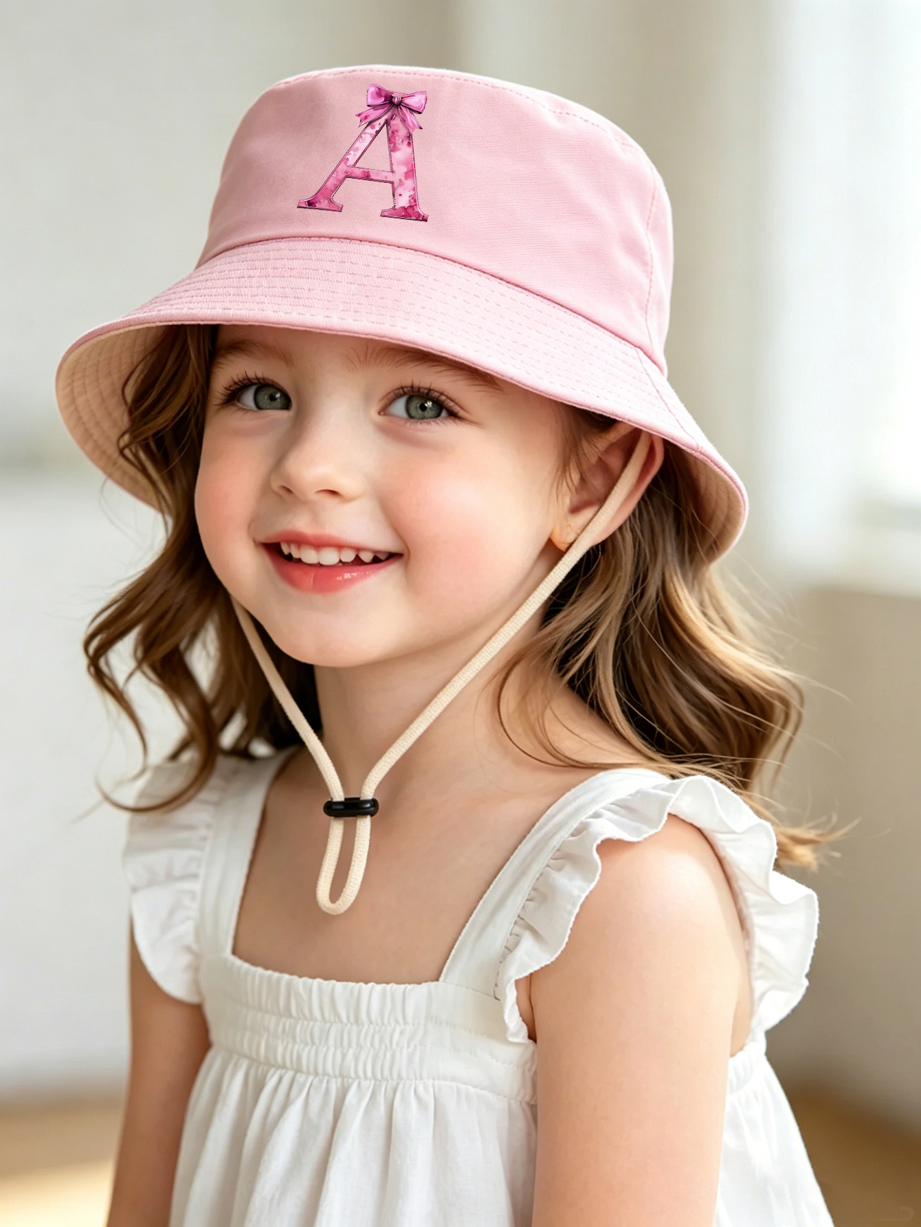 1pc pink baby girl bucket hat  – Summer Quotes recenzja i cena