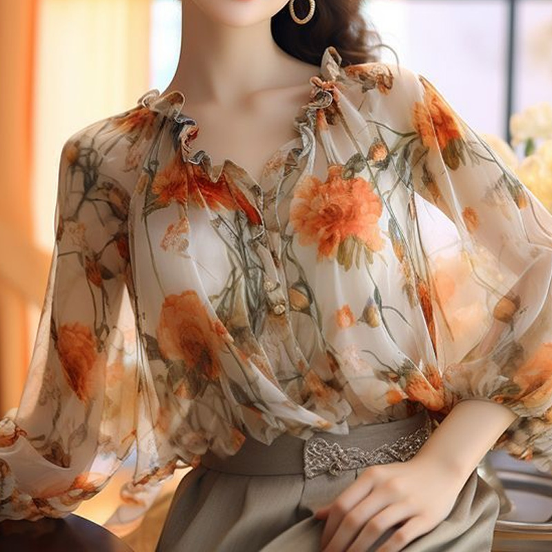 2024 Floral Tops Sweet Ladies  – Summer Clothing Young Women recenzja i cena